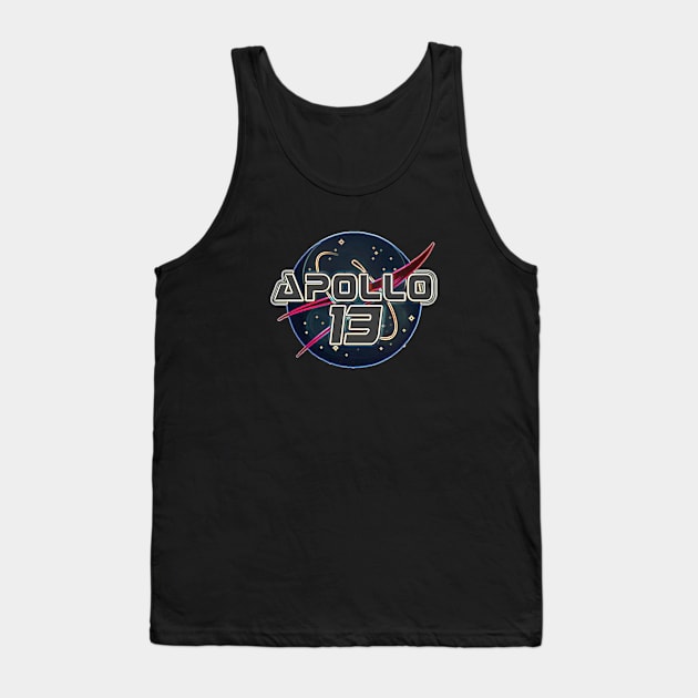 Apollo 13 NASA Retro Design Tank Top by Lunar Lens